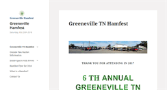 Desktop Screenshot of greenevillehamfest.com