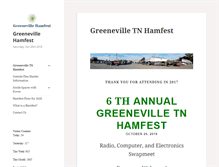 Tablet Screenshot of greenevillehamfest.com
